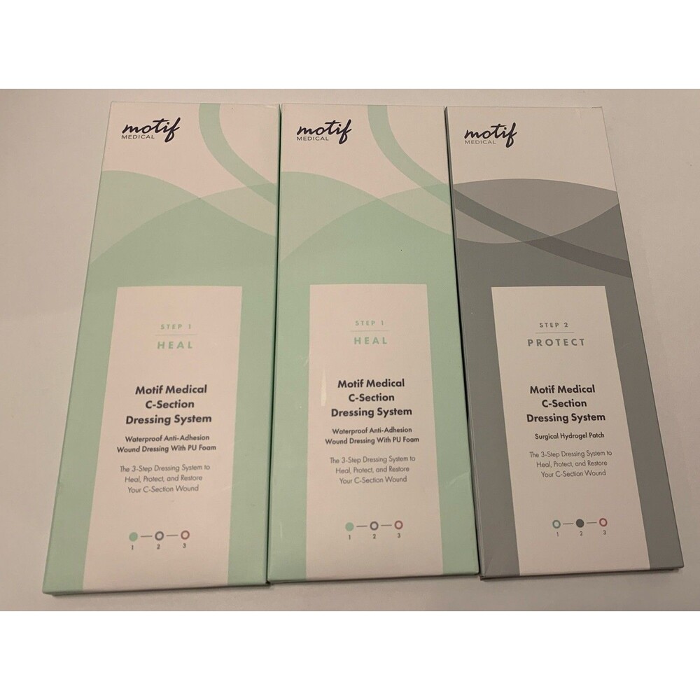 Motif Medical C-Section Dressing System Exp 2028 NIB (2) Heal (1) Protect